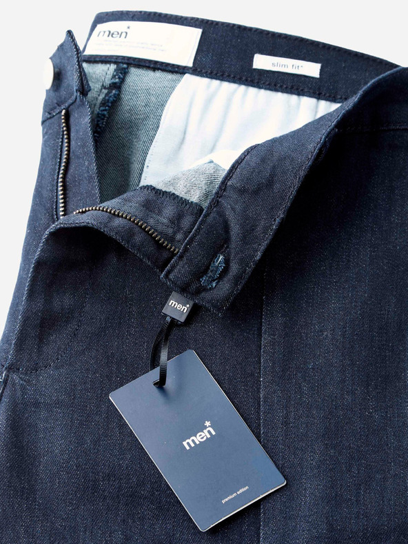 Celio Sötétkék férfi slim fit farmer csíkkal Celio C25