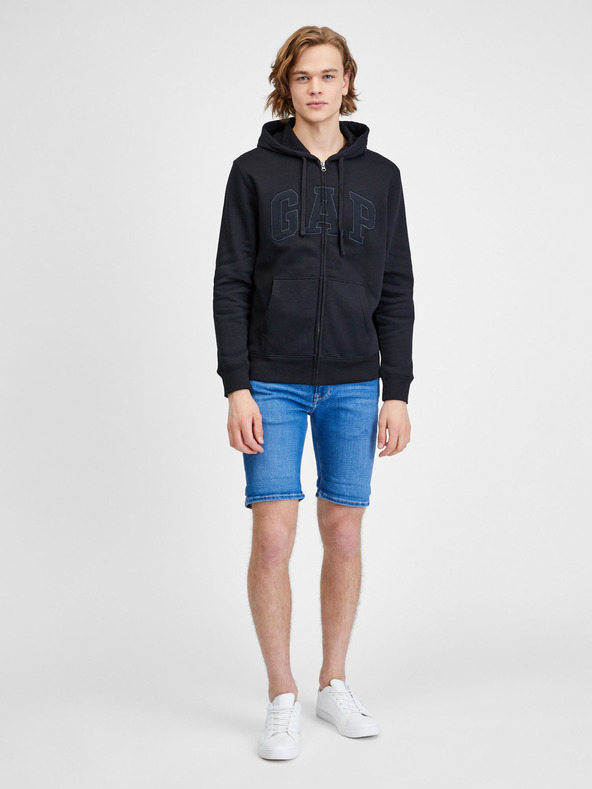 GAP Gap cipzáras pulóver logóval GAP