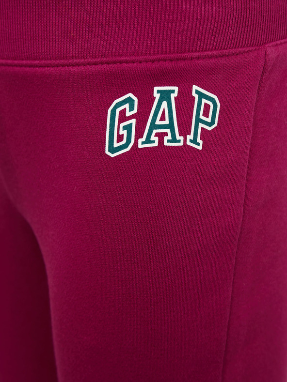 GAP Gyerek fleece sportnadrág logóval army GAP