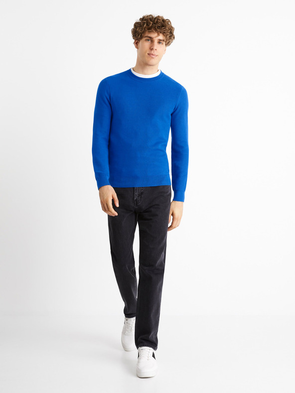 Celio Fekete laza szabású farmer Celio C75 Coback4