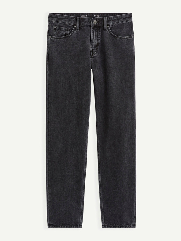 Celio Fekete laza szabású farmer Celio C75 Coback4