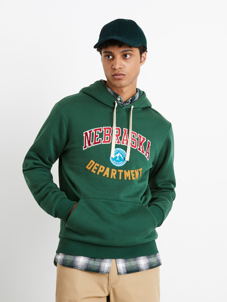 Celio Zöld férfi Celio Nebraska Department melegítő pulóver