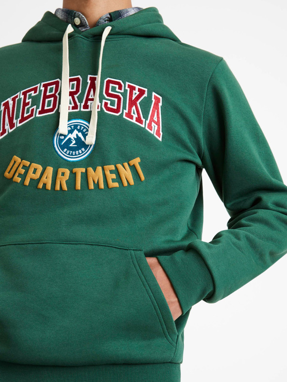 Celio Zöld férfi Celio Nebraska Department melegítő pulóver