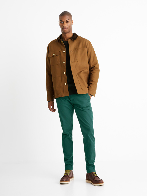 Celio Sötétzöld férfi Celio Ceriblock pulóver