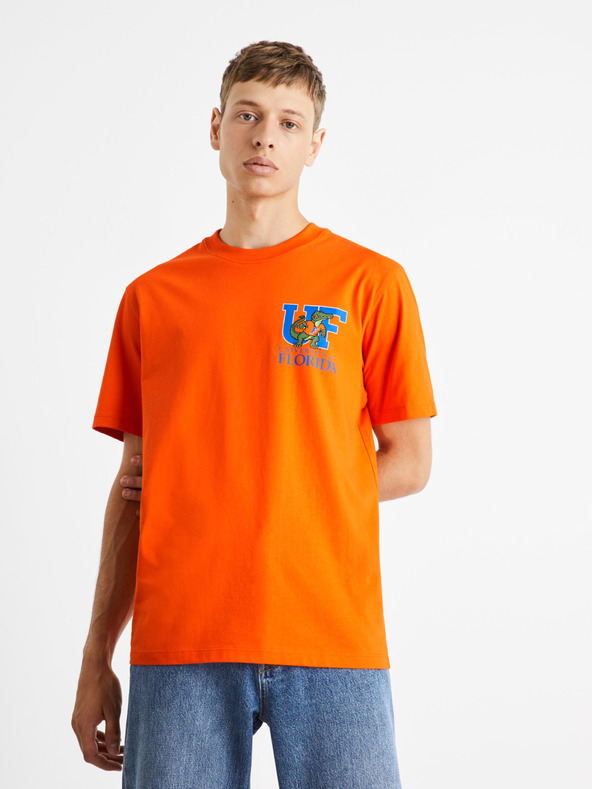 Celio Narancssárga férfi Celio University of Florida ing