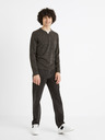 Celio Sötétszürke férfi brindle gombos pulóver Celio Cechilll