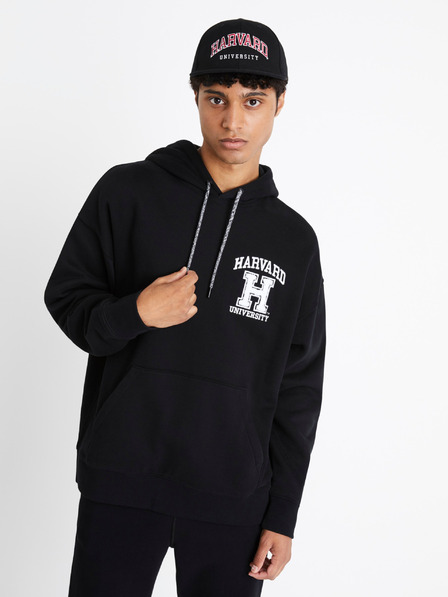 Celio Fekete férfi kapucnis pulóver Celio Harvard Egyetem