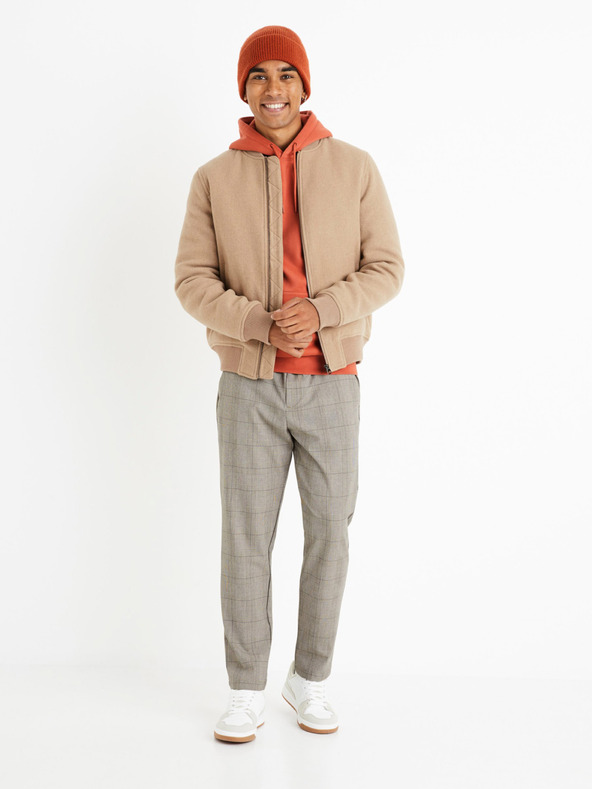 Celio Narancssárga férfi Celio Vesix kapucnis pulóver