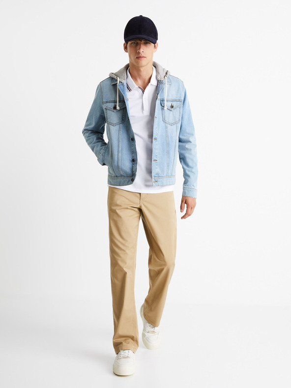 Celio Világoskék férfi farmerdzseki Celio Cudenshood