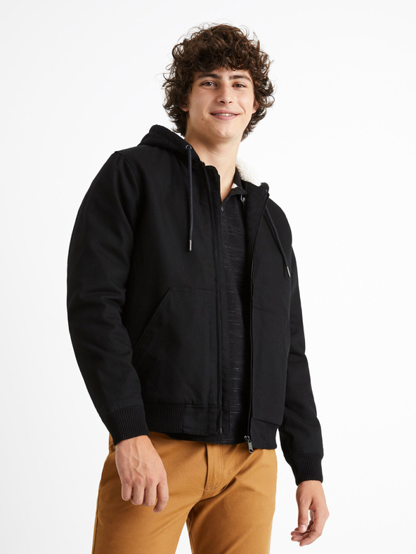 Celio Fekete férfi Celio Cuhoodie dzseki