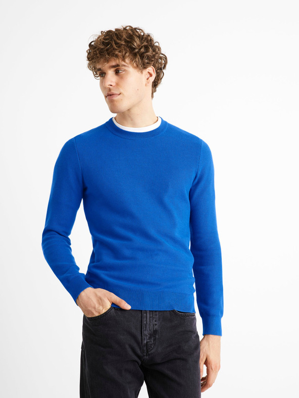 Celio Kék férfi pulóver Celio Bepic