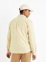 Celio Bézs férfi flanel ing Celio Caoflacko