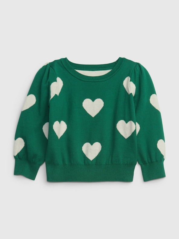 GAP Baby pulóver szív mintával GAP