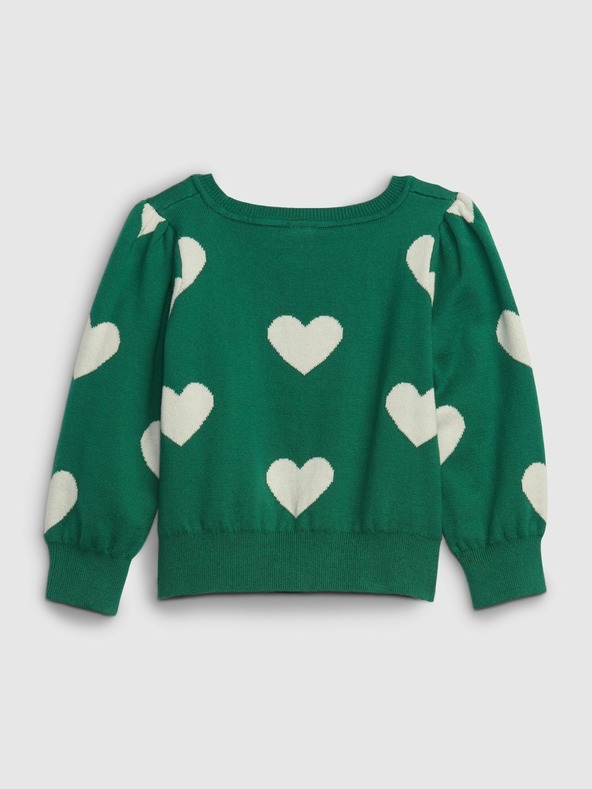 GAP Baby pulóver szív mintával GAP