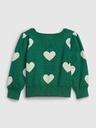 GAP Baby pulóver szív mintával GAP