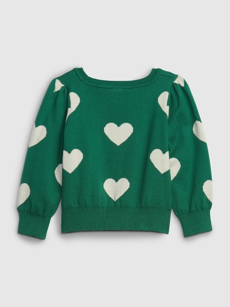 GAP Baby pulóver szív mintával GAP