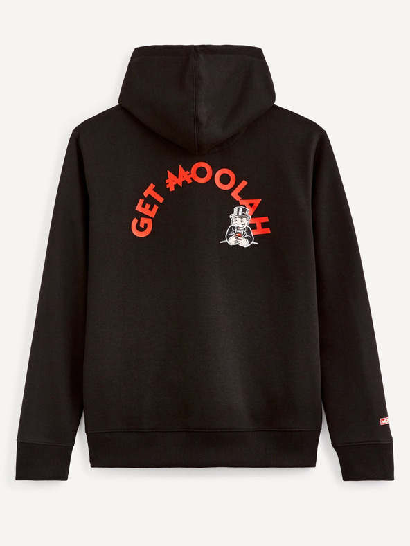 Celio Fekete férfi pulóver Nyomtatott Celio Monopoly