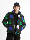 Celio Zöld-fekete férfi Celio Hunter & Hunter steppelt télikabát