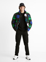 Celio Zöld-fekete férfi Celio Hunter & Hunter steppelt télikabát