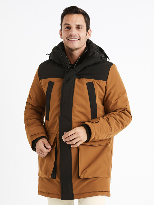 Celio Celio Cubicol barna parkkabát
