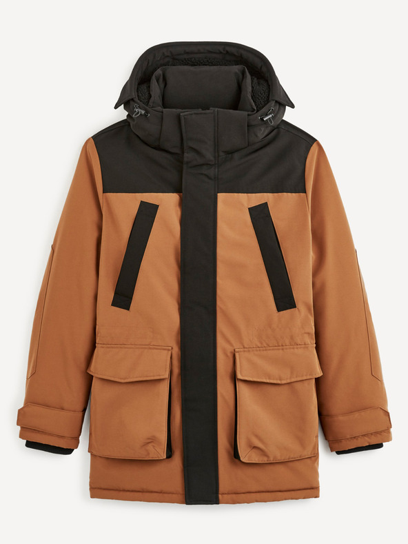 Celio Celio Cubicol barna parkkabát