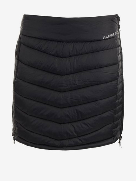 ALPINE PRO Fekete női steppelt téli szoknya ALPINE PRO OZARA