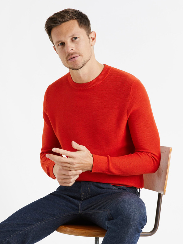 Celio Piros férfi Celio Bepic pulcsi