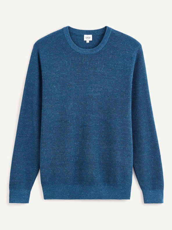 Celio Petrol férfi alap pulóver Celio Degrain