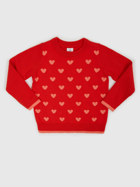 GAP Baby pulóver szív mintával GAP