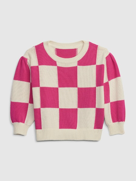 GAP Baby pulóver sakktáblás mintával GAP