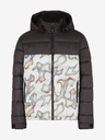 O'Neill Férfi fehér-fekete mintás télikabát O'Neill O'RIGINALS PUFFER JACKET O'Neill O'RIGINALS PUFFER JACKET férfi télikabát