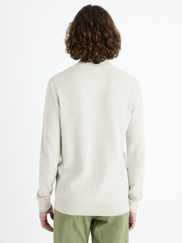 Celio Világosszürke férfi alap pulóver Celio Celio Celim