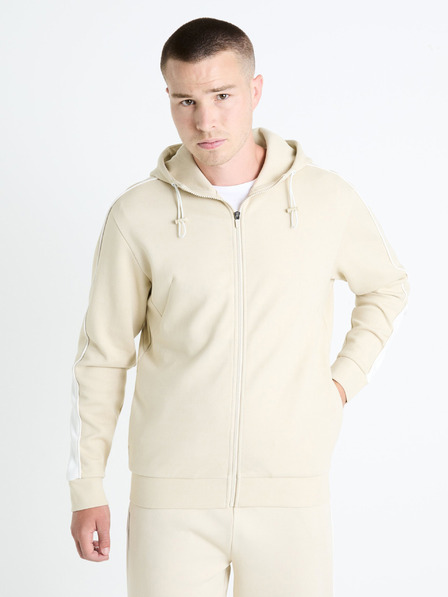 Celio Bézs férfi kapucnis pulóver Celio Fefada