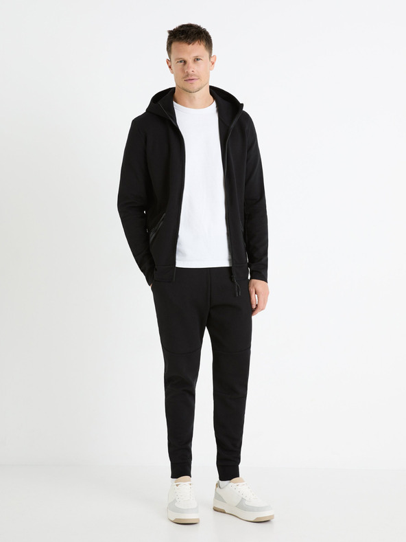 Celio Fekete férfi kapucnis pulóver Celio Fenewyoke