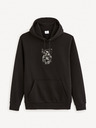 Celio Fekete férfi kapucnis pulóver Celio Fejabowl