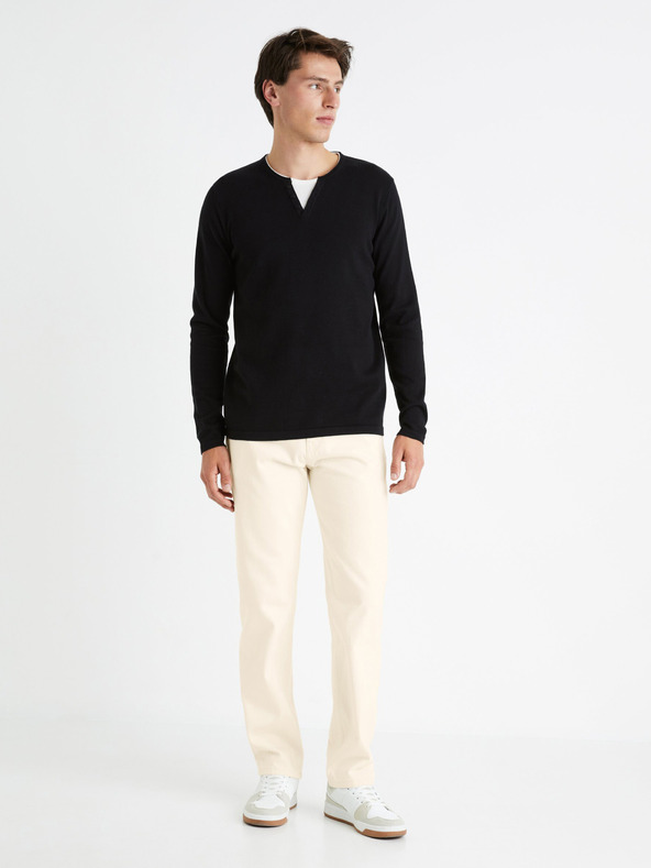 Celio Fekete férfi pulóver Celio Felano