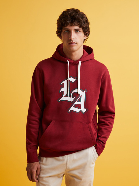 Celio Piros férfi kapucnis pulóver Celio Fecago