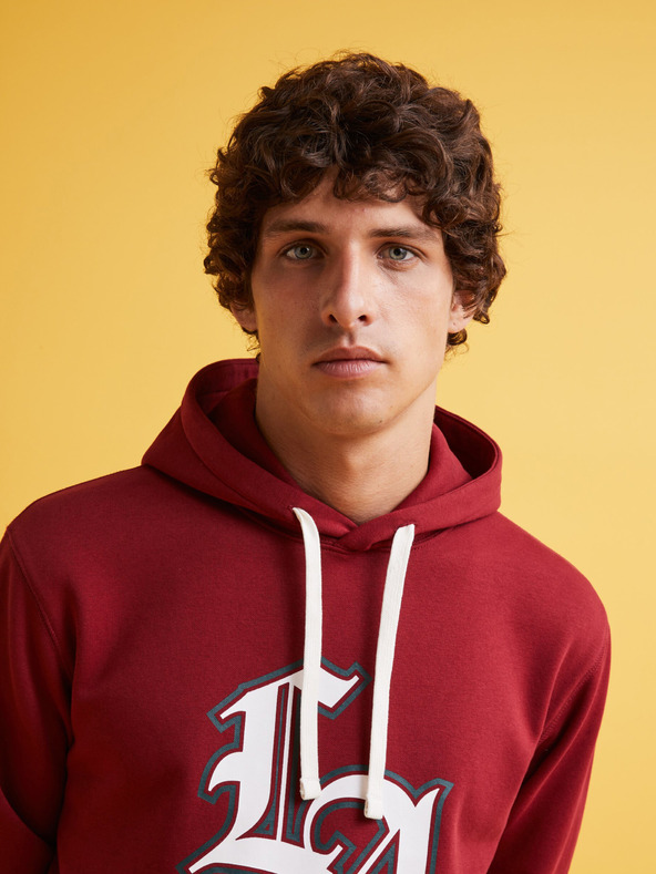 Celio Piros férfi kapucnis pulóver Celio Fecago