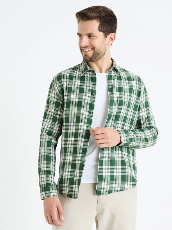 Celio Zöld férfi ing Celio Fadro