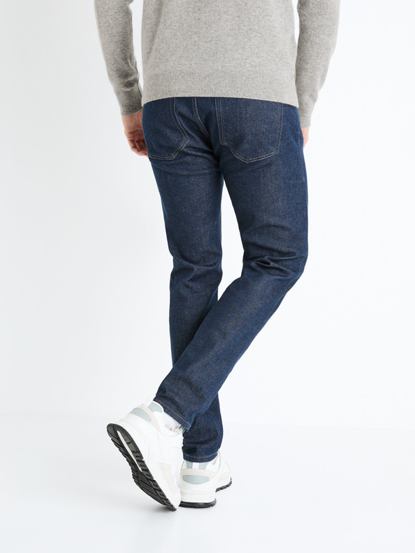 Celio Sötétkék férfi slim fit farmer Celio Fotaper