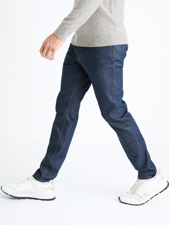 Celio Sötétkék férfi slim fit farmer Celio Fotaper