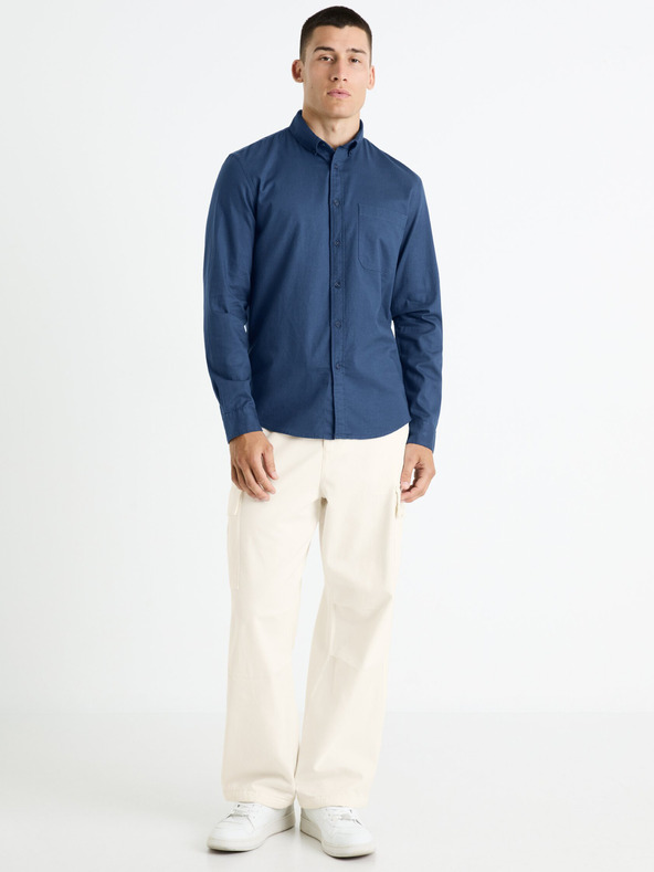 Celio Sötétkék férfi ing Celio Farobone2