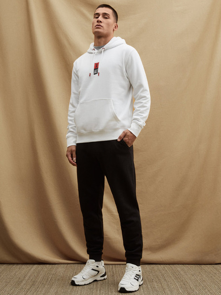 Celio Fehér férfi kapucnis pulóver Celio Muhammad Ali