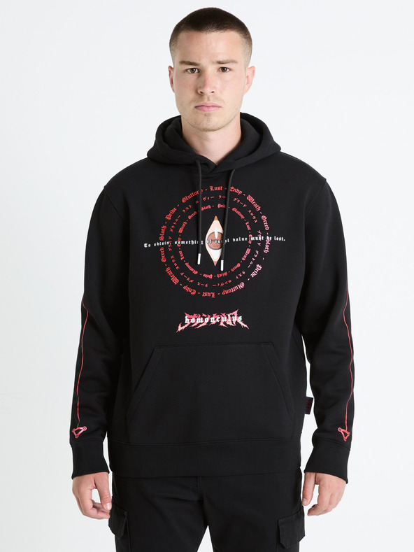 Celio Fekete férfi kapucnis pulóver Celio Fullmetal Alchemist