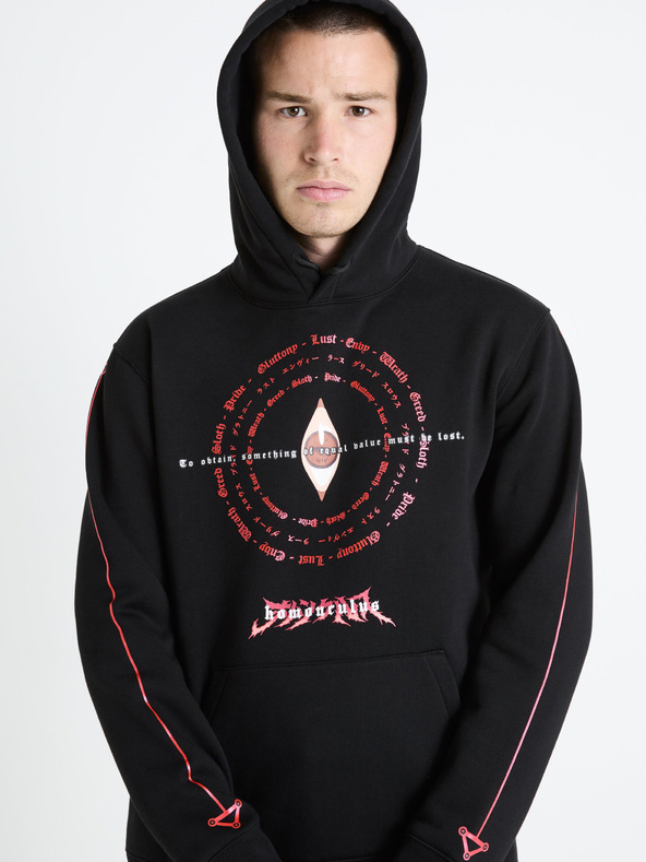 Celio Fekete férfi kapucnis pulóver Celio Fullmetal Alchemist