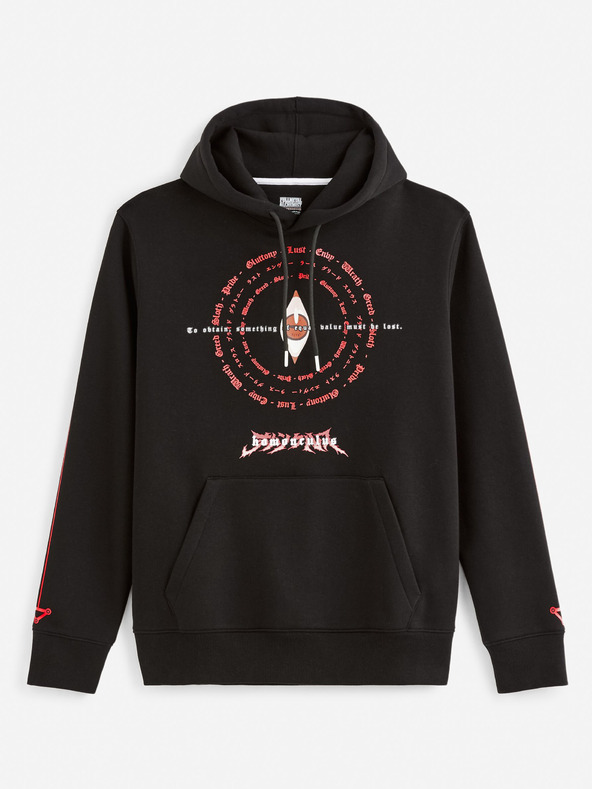 Celio Fekete férfi kapucnis pulóver Celio Fullmetal Alchemist