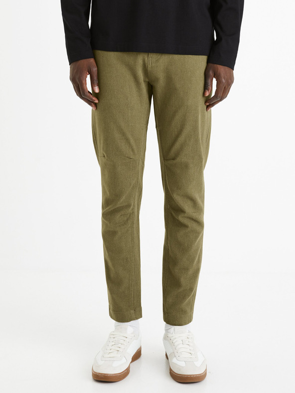 Celio Khaki színű férfi rövidnadrág Celio Fodamso