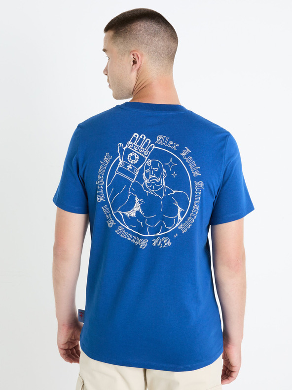 Celio Celio Fullmetal Alchemist kék férfi póló