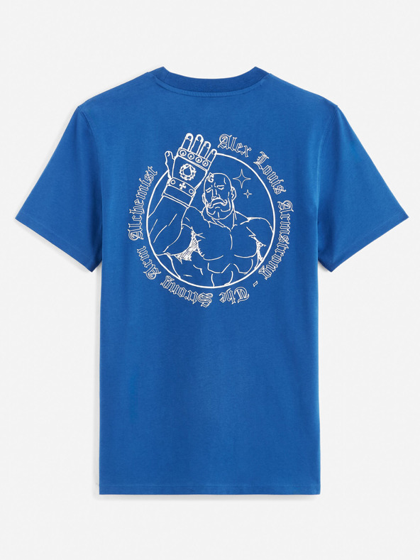 Celio Celio Fullmetal Alchemist kék férfi póló