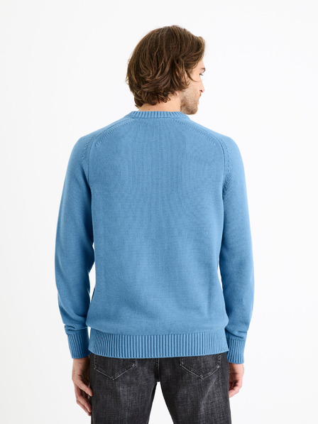 Celio Kék férfi alap pulóver Celio Febasic
